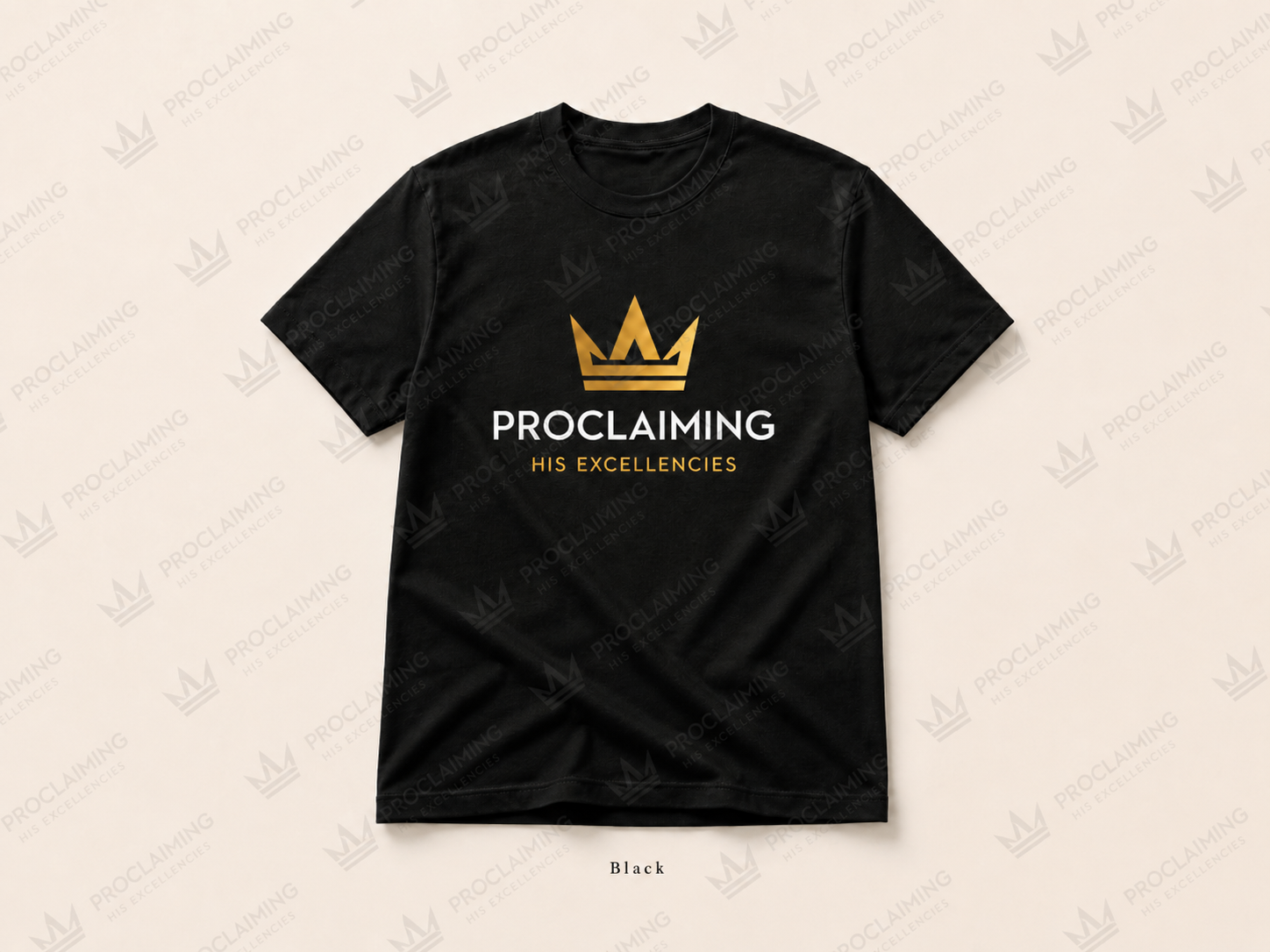 Black Proclaiming His Excellencies T-shirt mockup